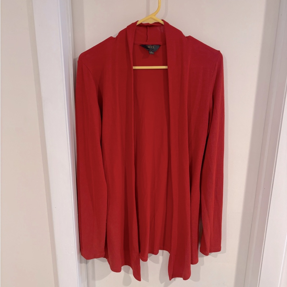 Stitch Fix 41Hawthrone Rust Orange Long Cardigan Medium